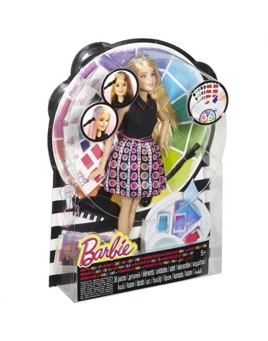 Barbie Renkli Saçlar Oyun Seti