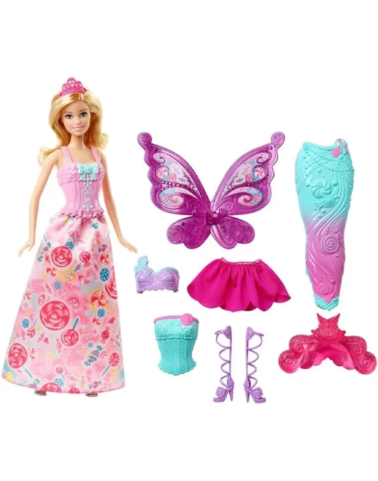Barbie Sihirli Dönüşen Balerin-Denizkızı-Prenses