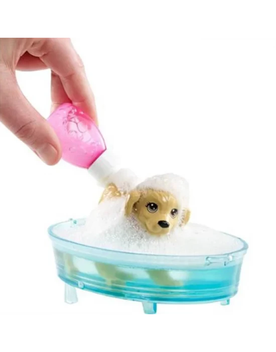 Barbie ve Köpekçik Banyo Keyfi Oyun Seti