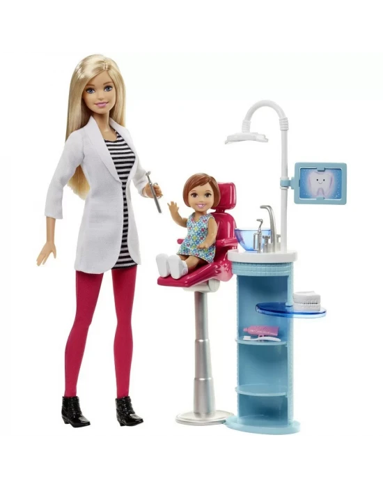 Barbie Ben Büyüyünce Meslek Bebekleri Dişçi Oyun Seti