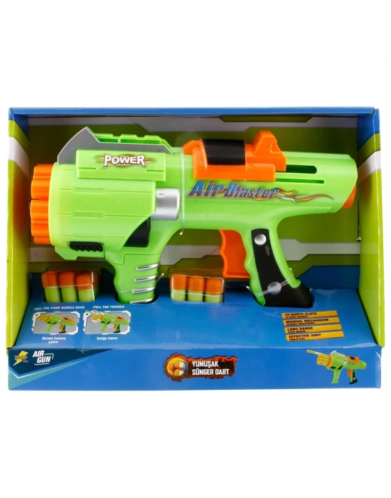 Sunman Air Gun 10 Slotlu Oyuncak Silah Yeşil