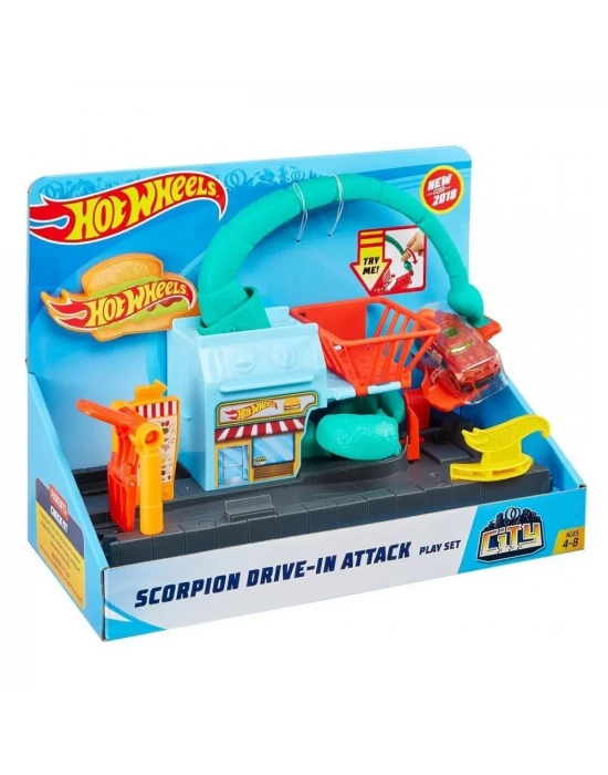 Hot Wheels Şehirde Yaratık Macerasi Akrebin Restoran Saldırısı FN