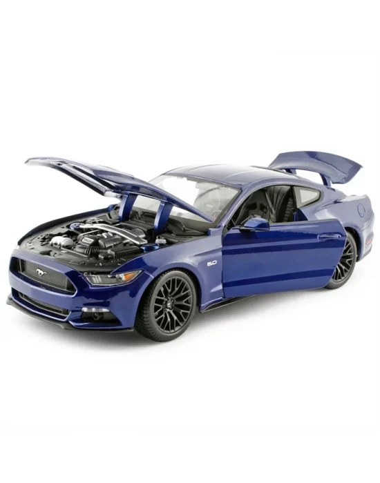 Maisto 2015 Ford Mustang GT 1:18 Model Araba S/E Mavi