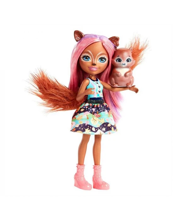 Enchantimals Sancha Squirrel Popüler Karakter Bebek
