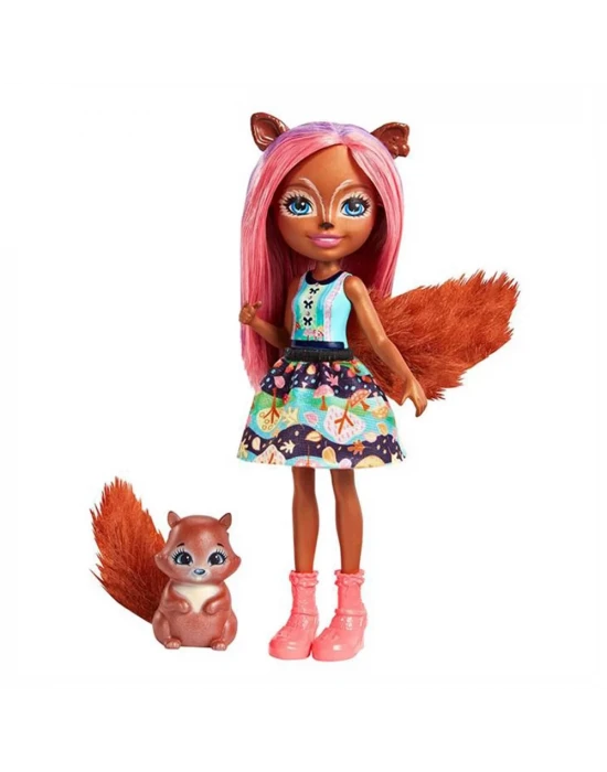 Enchantimals Sancha Squirrel Popüler Karakter Bebek