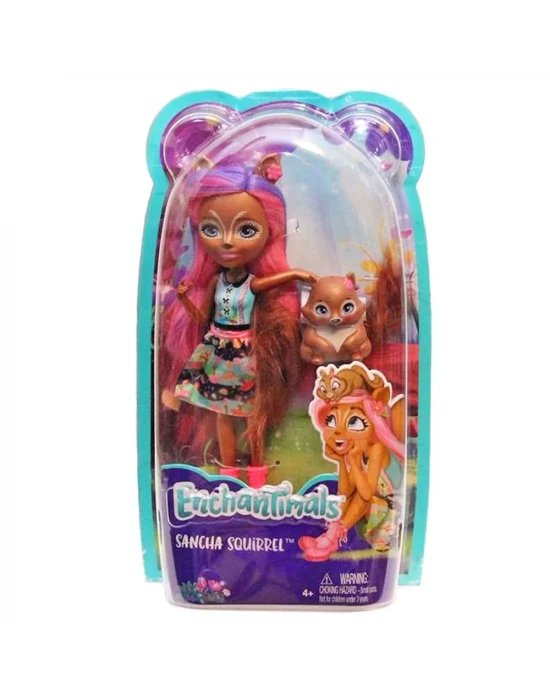 Enchantimals Sancha Squirrel Popüler Karakter Bebek