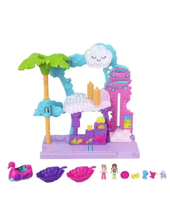 Polly Pocket Flamingo Araba Su Eğlencesi Oyun Seti