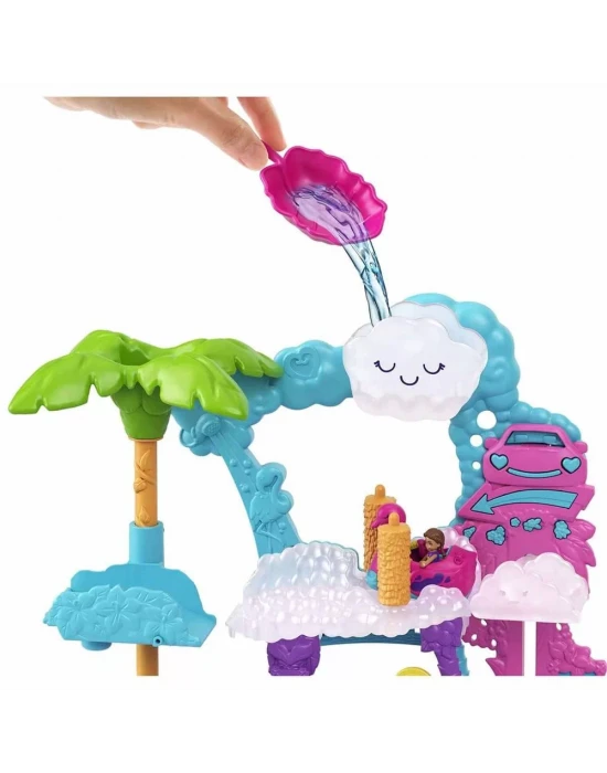 Polly Pocket Flamingo Araba Su Eğlencesi Oyun Seti