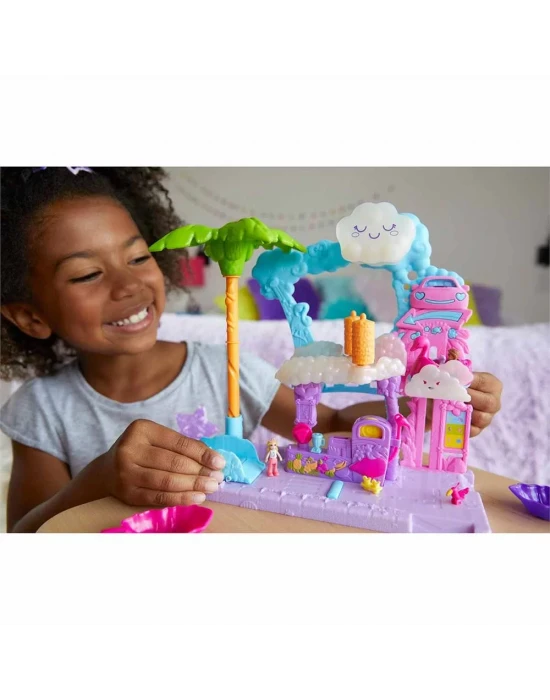 Polly Pocket Flamingo Araba Su Eğlencesi Oyun Seti