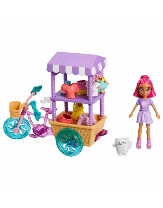 Polly Pocket Bisiklet Dolusu Moda Oyun Seti