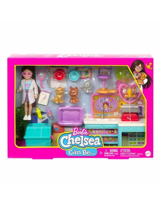 Barbie Chelsea Meslekleri Öğreniyor Veteriner Oyun Seti