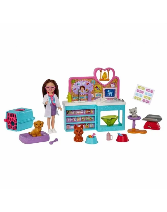 Barbie Chelsea Meslekleri Öğreniyor Veteriner Oyun Seti