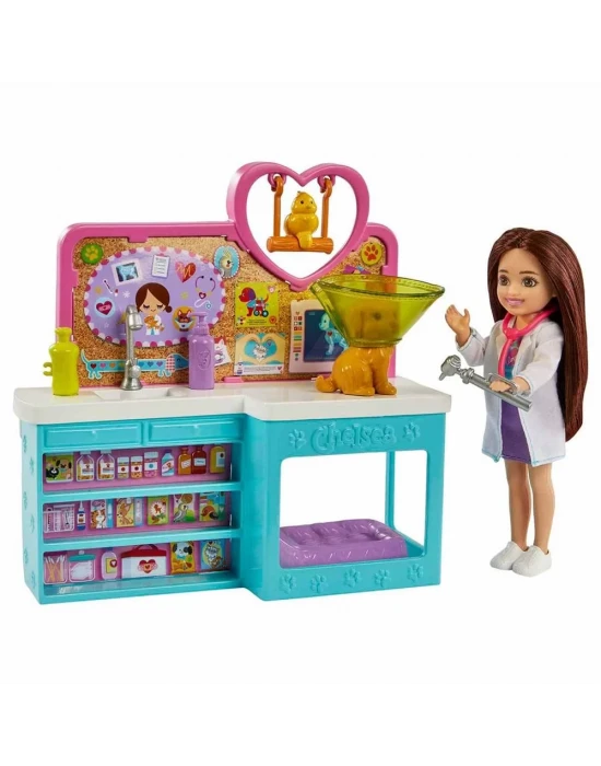 Barbie Chelsea Meslekleri Öğreniyor Veteriner Oyun Seti