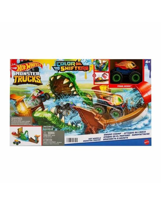 Hot Wheels Monster Trucks Timsahtan Kaçış Renk Değiştiren Oyun Se