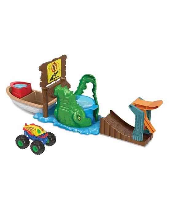 Hot Wheels Monster Trucks Timsahtan Kaçış Renk Değiştiren Oyun Se