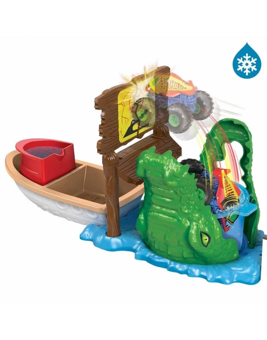 Hot Wheels Monster Trucks Timsahtan Kaçış Renk Değiştiren Oyun Se