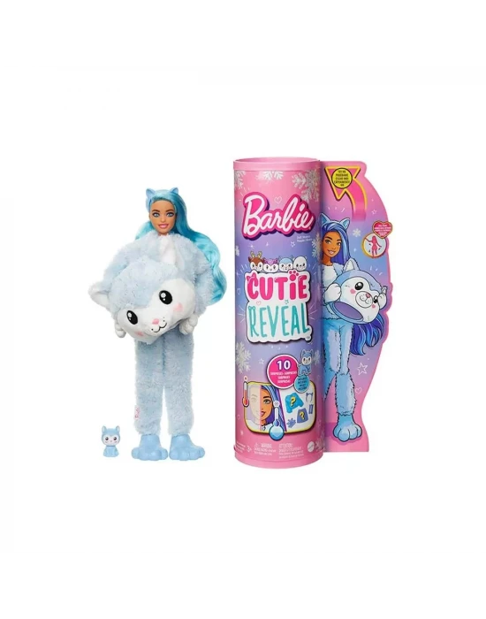 Barbie Cutie Reveal Snowflake Sparkle Bebekler - Husky