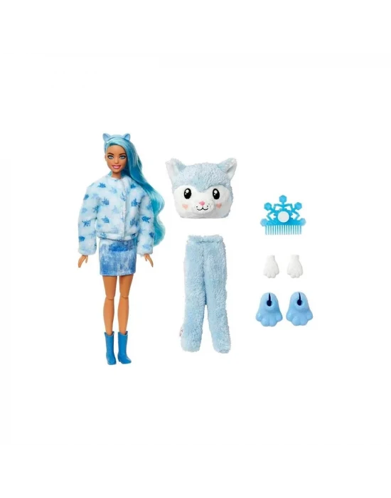 Barbie Cutie Reveal Snowflake Sparkle Bebekler - Husky
