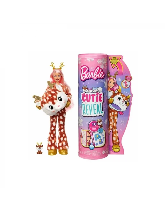 Barbie Cutie Reveal Snowflake Sparkle Bebekler - Geyik