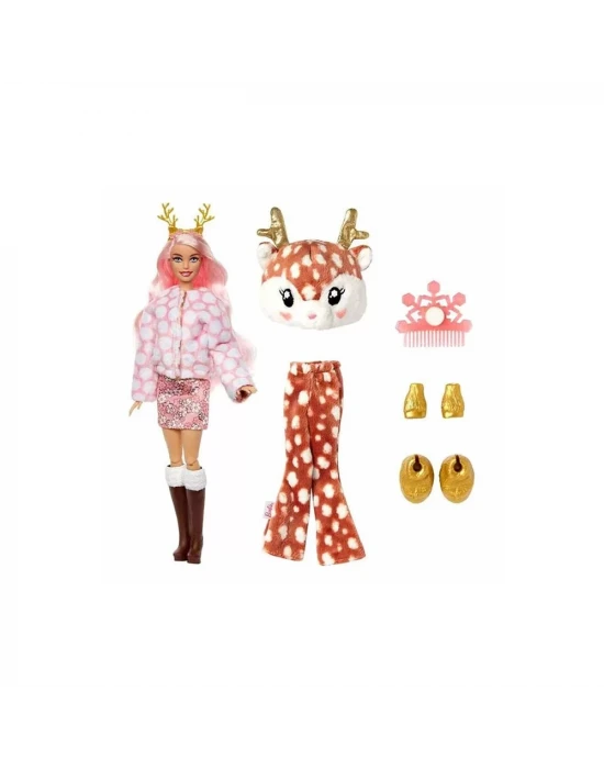 Barbie Cutie Reveal Snowflake Sparkle Bebekler - Geyik