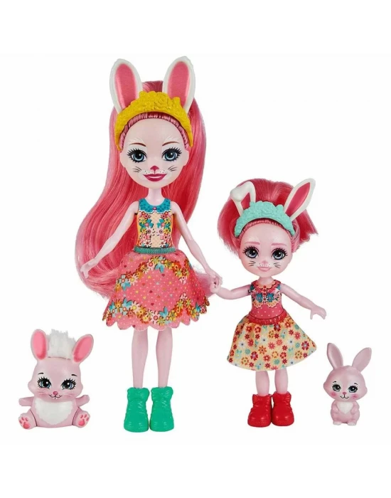 Enchantimals Kız Kardeş Bebekler Serisi - Bree & Bedelia Bunny
