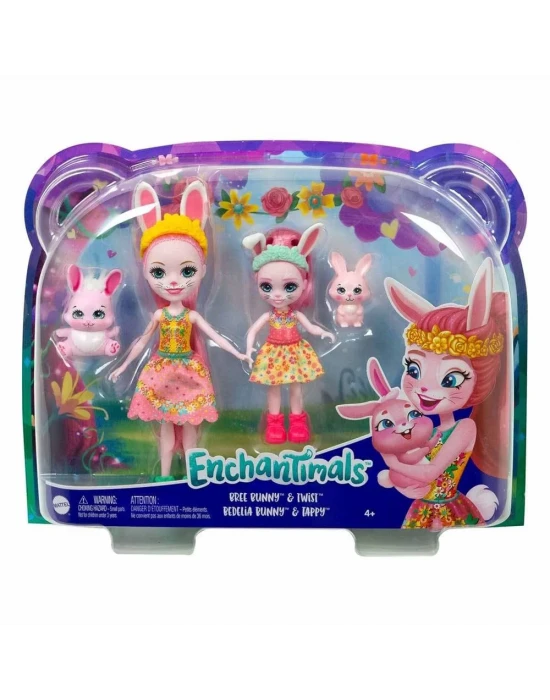 Enchantimals Kız Kardeş Bebekler Serisi - Bree & Bedelia Bunny