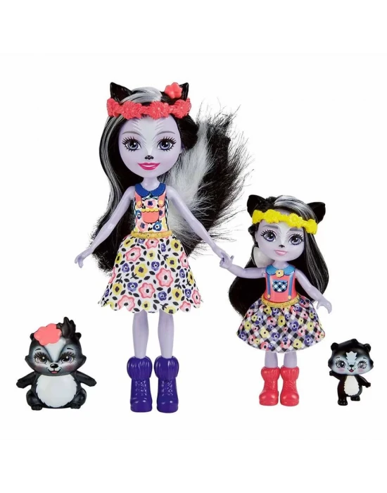 Enchantimals Kız Kardeş Bebekler Serisi - Sage & Sabella Skunk