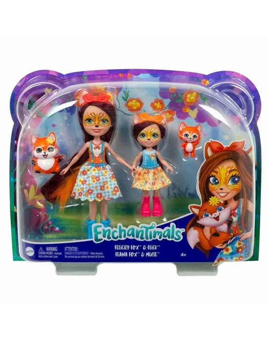 Enchantimals Kız Kardeş Bebekler Serisi - Felicity & Feana Fox