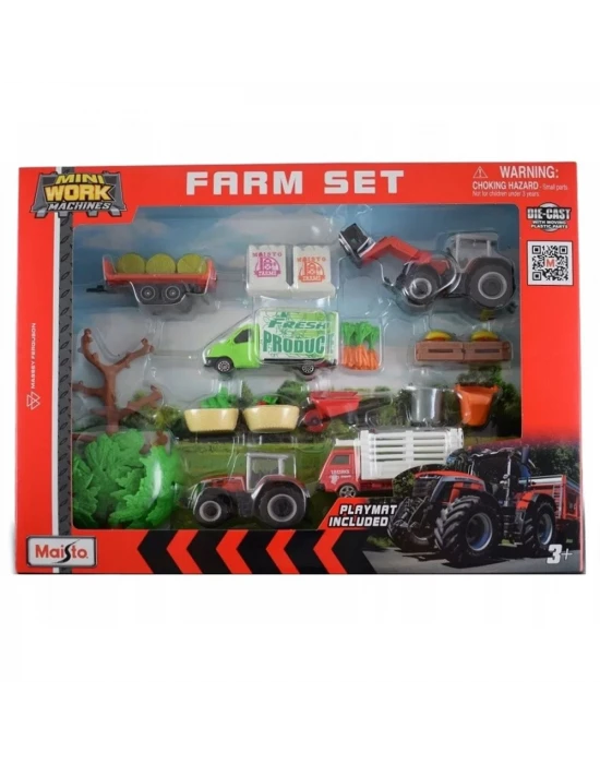 Maisto Çiftlik Seti Büyük - Massey Ferguson