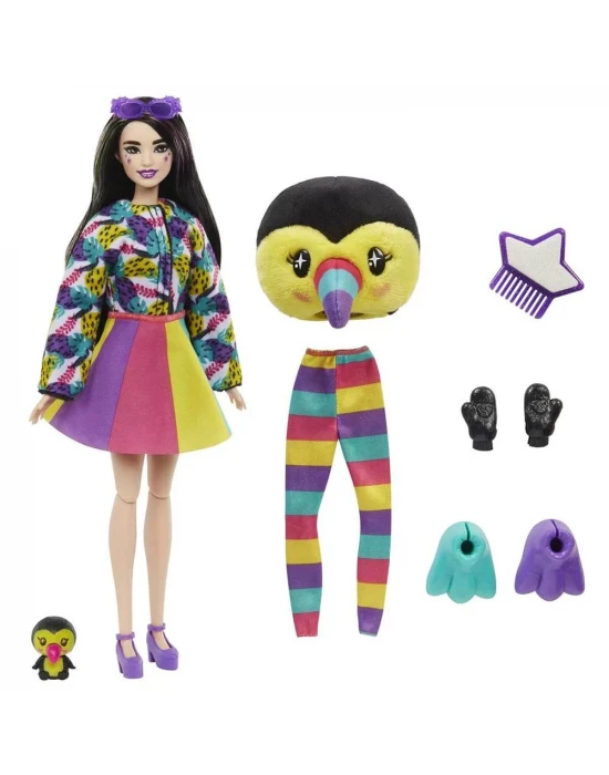 Barbie Cutie Reveal Bebekler Tropikal Orman Serisi - Tukan
