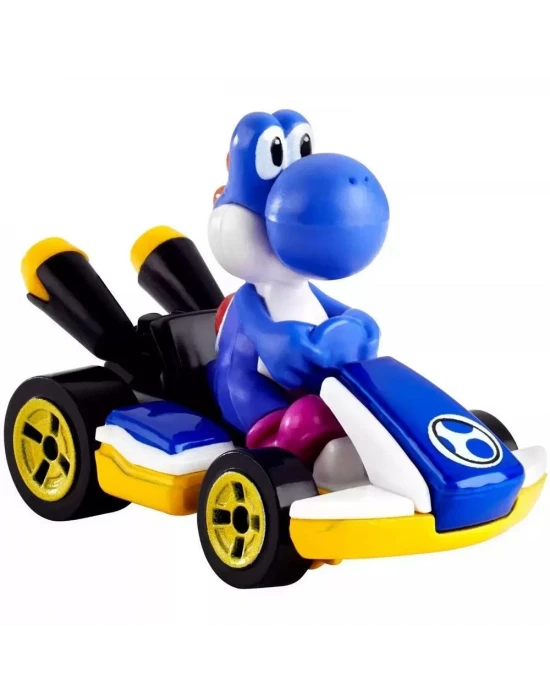 Hot Wheels Mario Kart Karakter Araçlar - Blue Yoshi