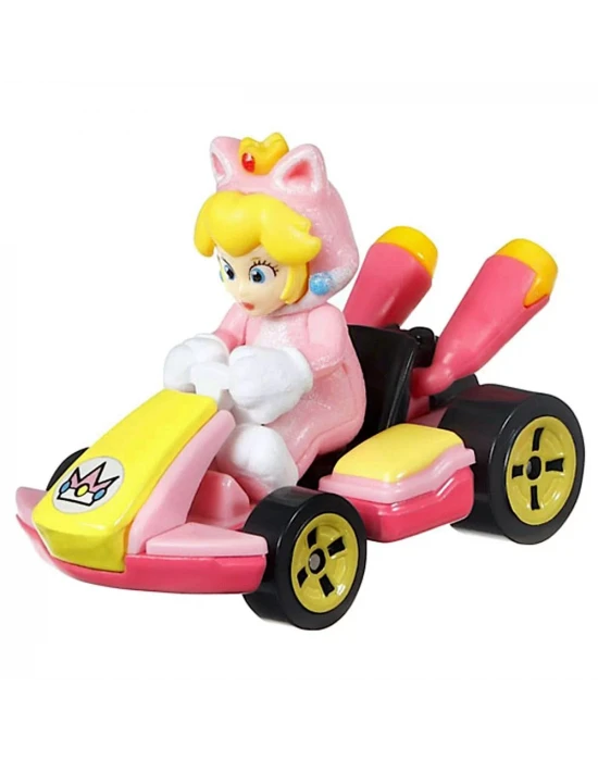 Hot Wheels Mario Kart Karakter Araçlar - Cat Peach