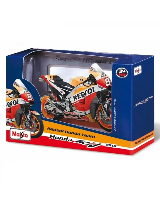Maisto GP Racing 2018 Honda Repsol Motosiklet 1/18