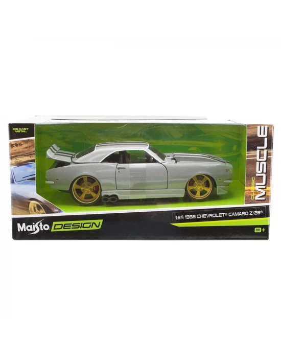 Maisto 1/24 1968 Chevrolet Camaro Z/28 Model Araba - Gri