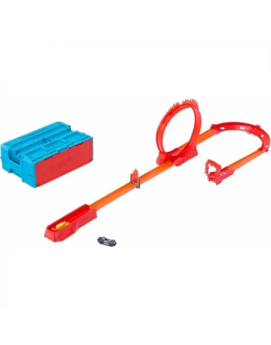 Hot Wheels Track Builder Alev Temalı Akrobasi Seti-HMC04