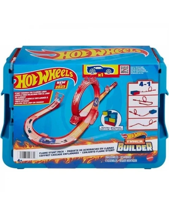 Hot Wheels Track Builder Alev Temalı Akrobasi Seti-HMC04