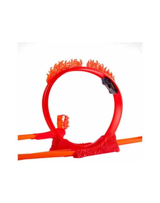 Hot Wheels Track Builder Alev Temalı Akrobasi Seti-HMC04