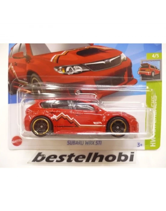 Hotwheels Subaru Wrx Stı Red Hotwheels