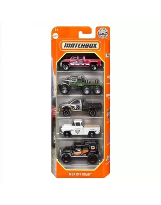 Matchbox Metal Beşli Araba Seti Mbx Off Road HFH10