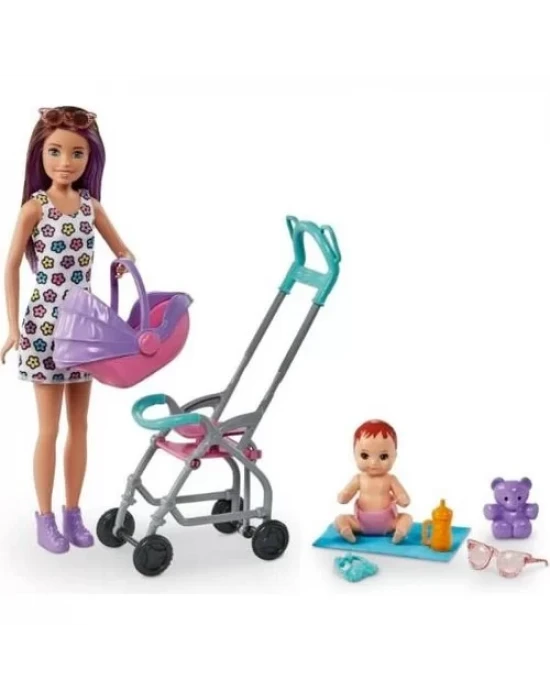 Mattel Barbie Bebek Bakıcılığı Oyun Seti - GXT34