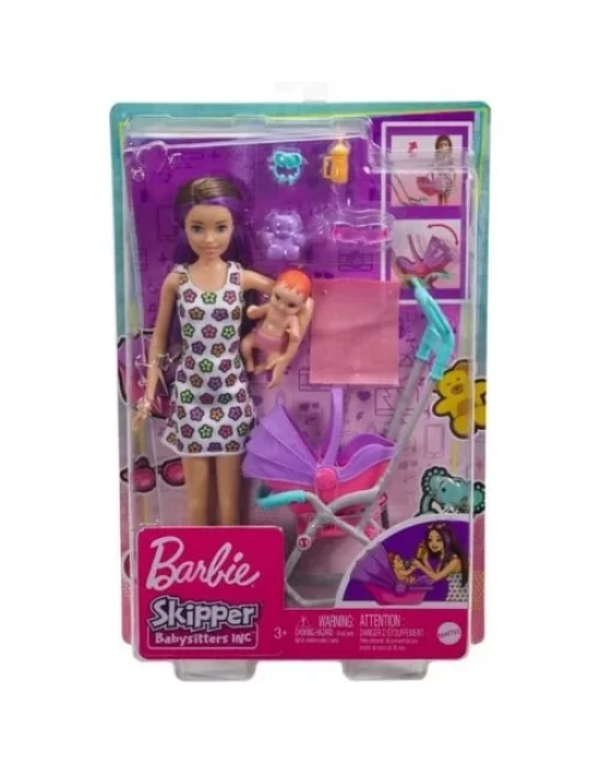Mattel Barbie Bebek Bakıcılığı Oyun Seti - GXT34