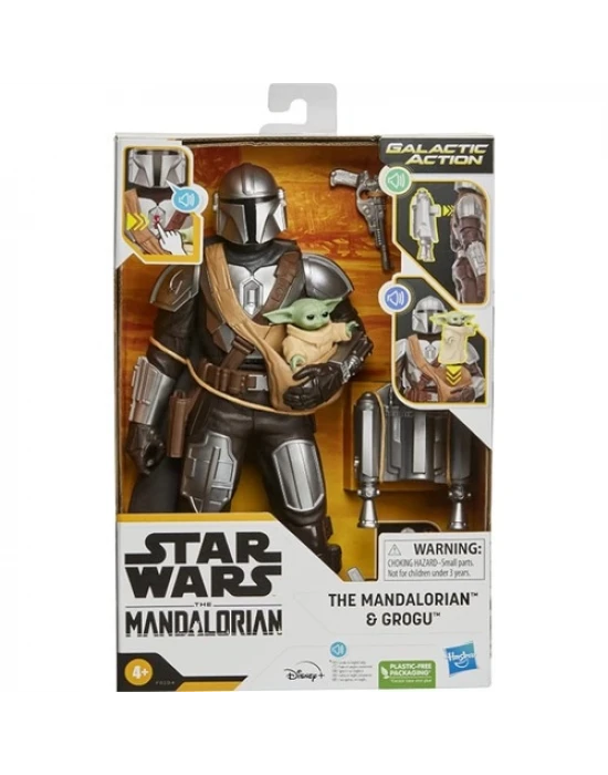 Star Wars Galactic Action The Mandalorian ve Grogu Figür F5194