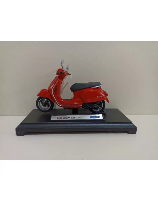 Welly 2017 vespa gts 125cc 1:18