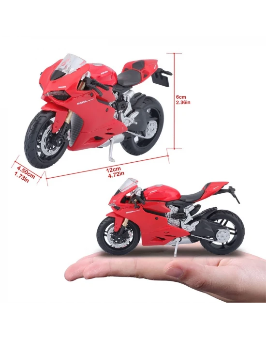 1:18 Ducati 1199 Panigale Model Motor Kırmızı 31300