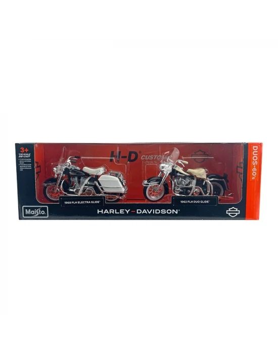 1/18 Harley-Davidson İkili Motorlar 60lar