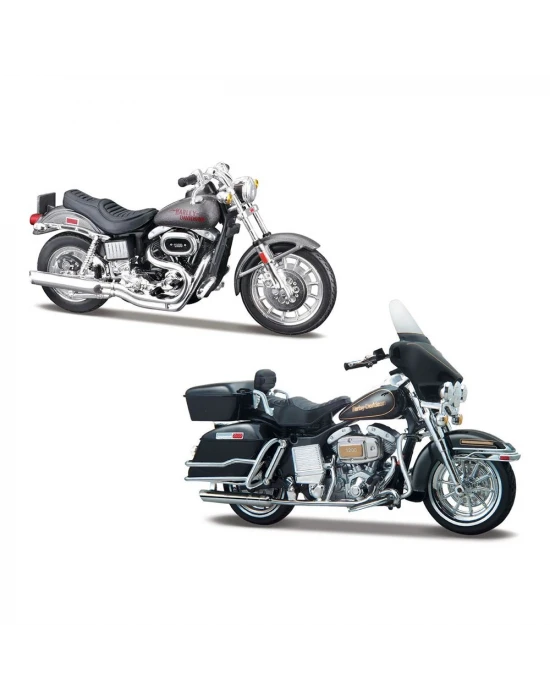 1/18 Harley-Davidson İkili Motorlar 70ler