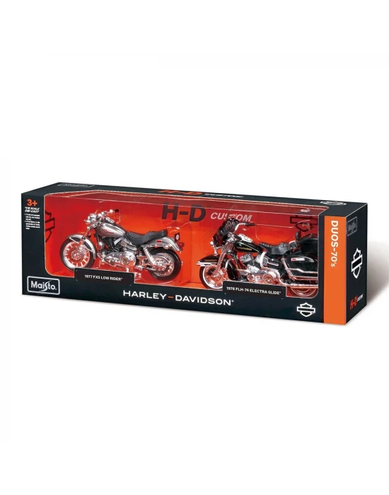 1/18 Harley-Davidson İkili Motorlar 70ler
