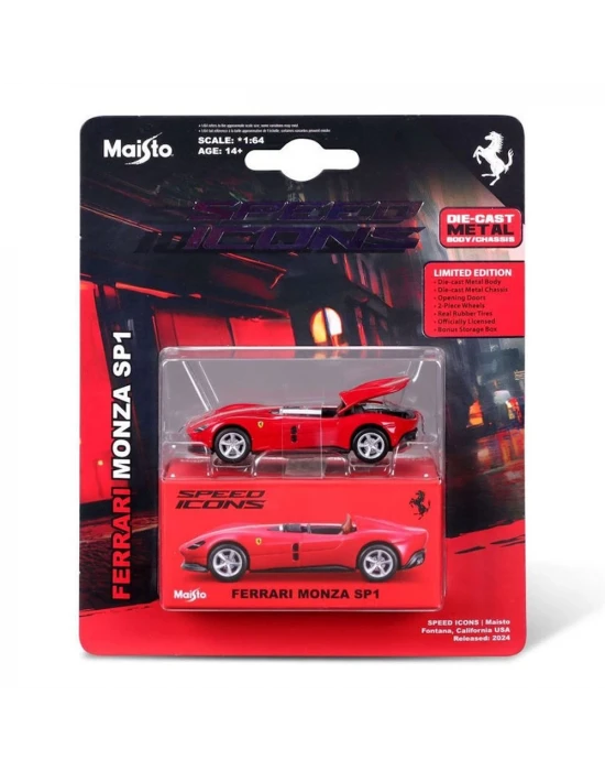 Masito 1:64 Speed Icons - Ferrari Monza SP1 Kırmızı