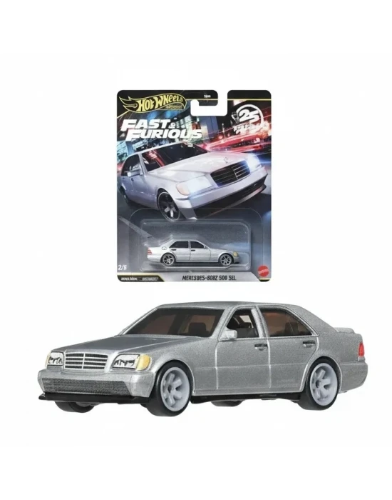 Hot Wheels Premium Series 25.yıl Özel Fast & Furious Mercedes-Benz 500 Sel HNW46 - JHW67-LA10