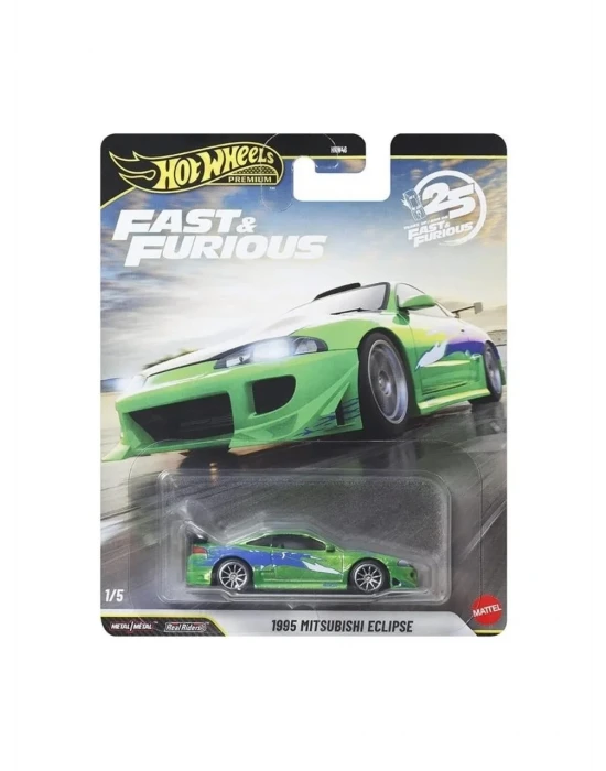 Hot Wheels Premium Series 25.yıl Özel Fast & Furious 1995 Mıtsubıshı Eclıpse HNW46 - JHW68-LA10